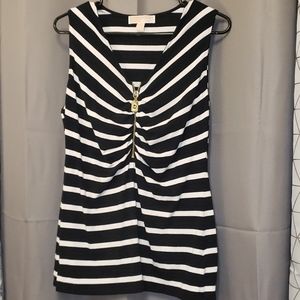 Michael Kors tank top with zip front